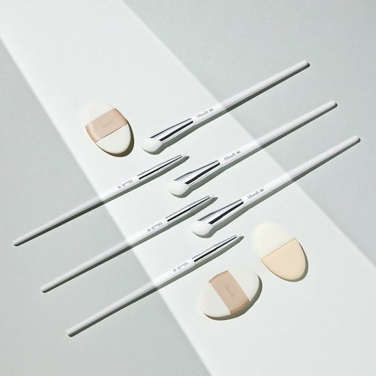 韓國 FilliMilli Detailed Contour Brush Duo 細節面部輪廓掃具套裝(#515 尖細筆型修容 +#862 修容掃 + 送雙面雙料修容手指粉撲)
