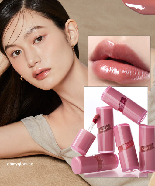 韓國 GlowPick No.1🏆 Hince Raw Glow Gel Tint 自然光澤水感鏡面唇釉 (#01-15) - 15色選擇