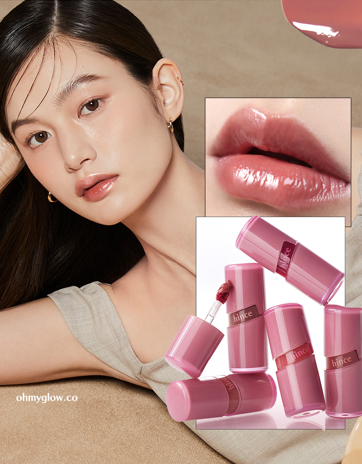 韓國 GlowPick No.1🏆 Hince Raw Glow Gel Tint 自然光澤水感鏡面唇釉 (#01-15) - 15色選擇
