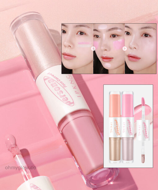 韓國 IPKN Personal Tone Cheek Lighter Duo 個人色彩胭脂液X高光液2合1- 冷暖2色調選擇