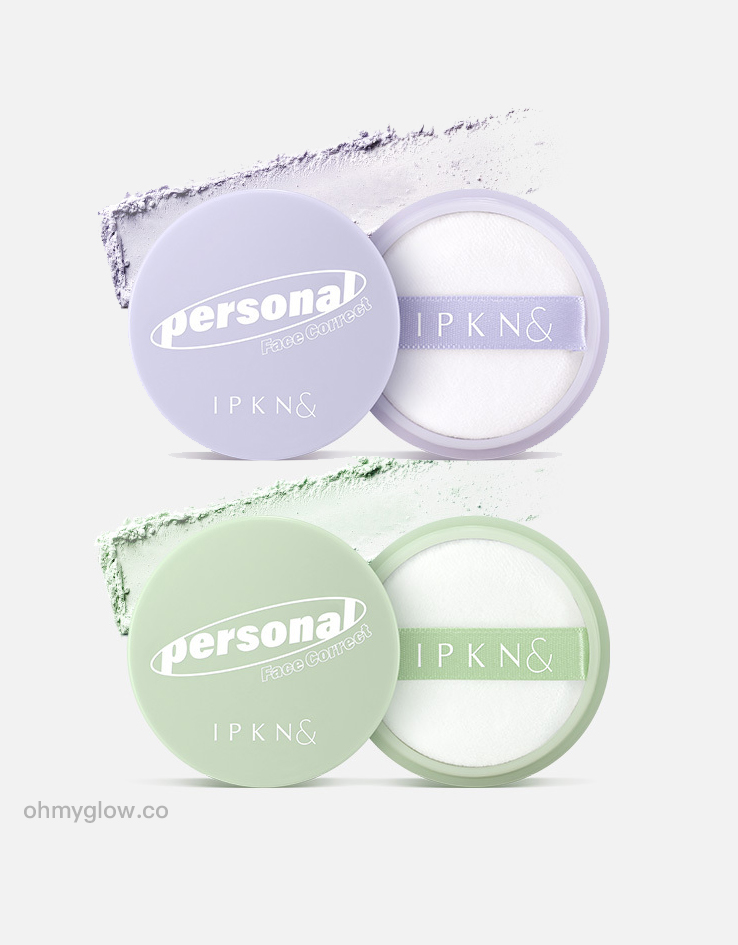 韓國 IPKN Personal Tone Correcting Power 個人色彩校正調色定妝蜜粉(綠色/紫色) - 2色調選擇