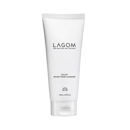 高回購潔面！韓國LAGOM Cellup Micro Foam Cleanser 強化天然屏障微泡泡保濕氨基酸溫和潔面乳 - 120ml