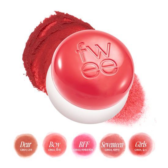 韓國 FWEE Lip & Cheek Blurry Pudding Pot 唇頰兩用霧面布丁霧泥唇霜 - 35色選擇