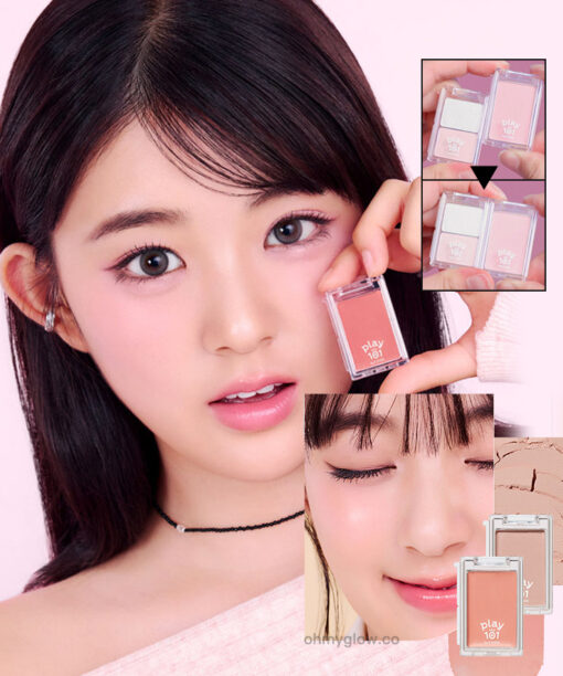 韓國平價彩妝 Play 101 by Etude Multi Blending Piece Blusher (Powder / Cream) 單色胭脂粉/膏 - 4色選擇