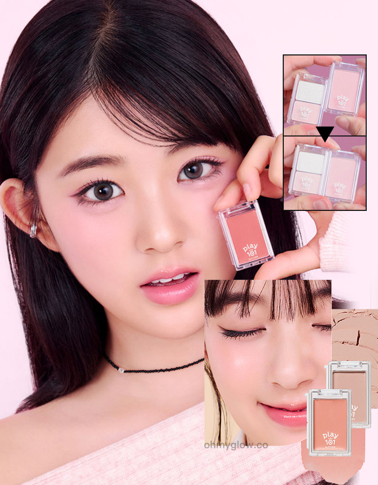 韓國平價彩妝 Play 101 by Etude Multi Blending Piece Blusher (Powder / Cream) 單色胭脂粉/膏 - 4色選擇