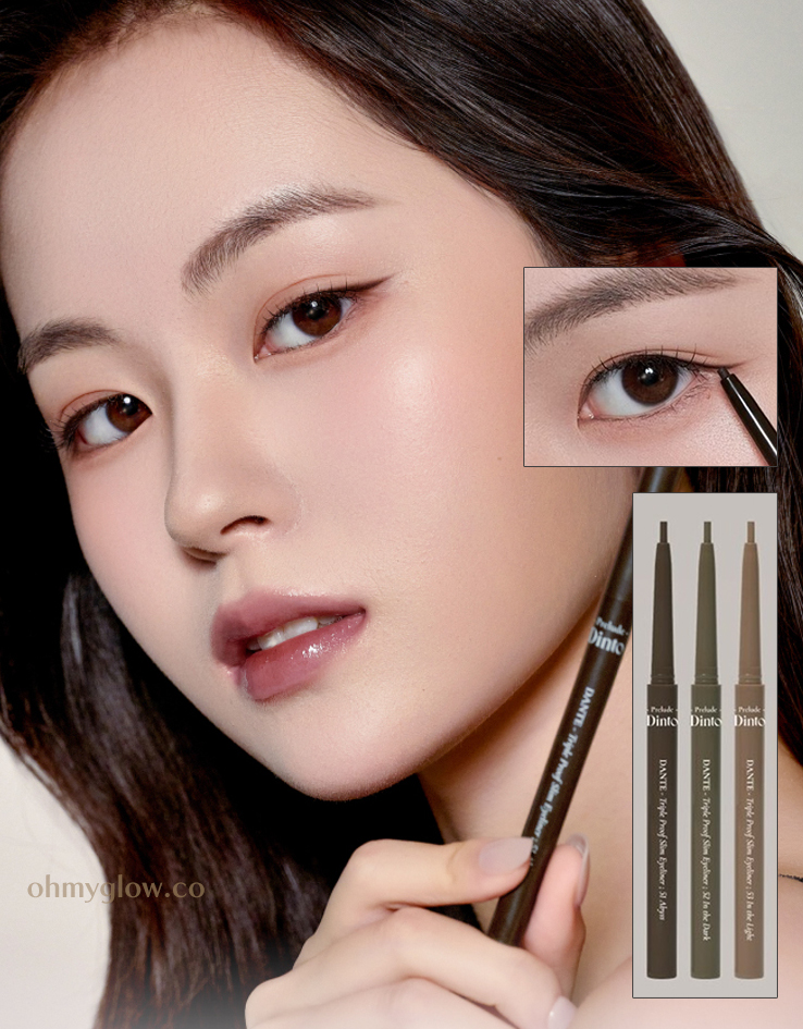 韓國平價彩妝 Prelude Dinto Dante Triple Proof Slim Eyeliner 防水．防汗．防暈2mm纖細眼線筆(#51-53) - 3色選擇