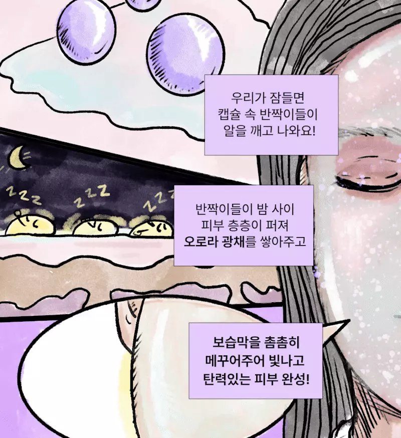 101% 煥發水亮光彩～韓國 Torhop Finlande Aurora Night Glow Mask 芬蘭北極光星夜煥發水光肌夜間修復膠囊睡眠面膜 - 60g