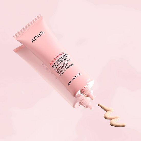 韓國 ANUA Peach Niacin UV Tone Up Protection SPF 50+ PA++++ 桃萃取菸鹼醯胺提亮有色防曬霜 #01 Melting Peach