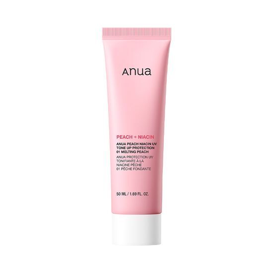 韓國 ANUA Peach Niacin UV Tone Up Protection SPF 50+ PA++++ 桃萃取菸鹼醯胺提亮有色防曬霜 #01 Melting Peach