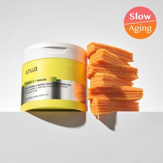 韓國 ANUA Vitamin C Niacin Tone Up Blemish Pad 維C菸鹼酸提亮淡瑕爽膚棉片 - 60片裝