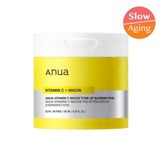 韓國 ANUA Vitamin C Niacin Tone Up Blemish Pad 維C菸鹼酸提亮淡瑕爽膚棉片 - 60片裝
