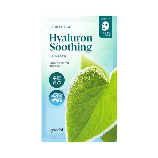 冰涼降溫鎮靜～新升級魚腥草系列 韓國 Goodal Houttuynia Cordata Hyaluron Soothing Jelly Mask 魚腥草透明質酸保濕舒緩保濕果凍面膜 - 2種選擇