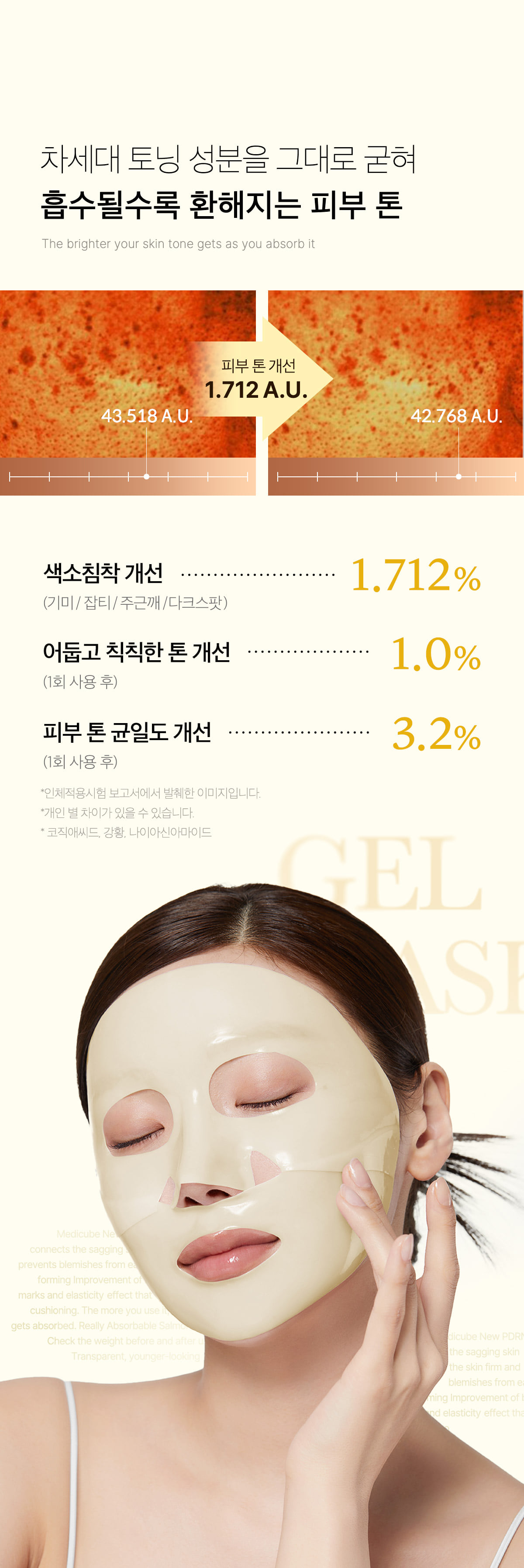 美白淡斑~韓國 medicube Deep Kojic Acid Turmeric Brightening Gel Mask DEEP麴酸 X 薑黃煥白透亮果凍面膜 – 2種選擇