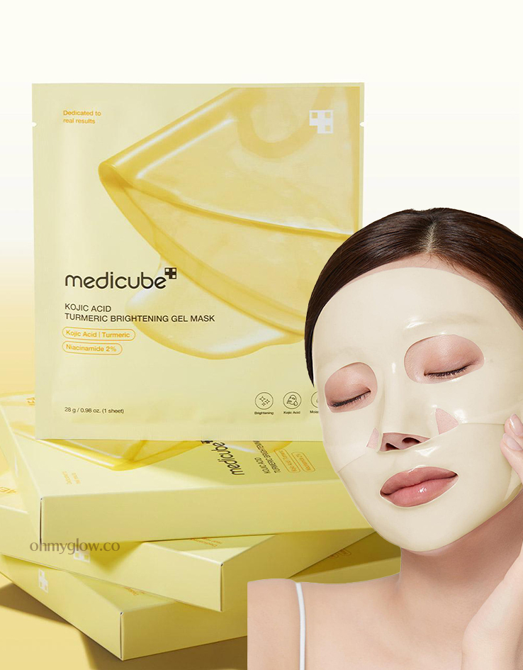 美白淡斑～韓國 medicube Deep Kojic Acid Turmeric Brightening Gel Mask DEEP麴酸 X 薑黃煥白透亮果凍面膜 – 2種選擇