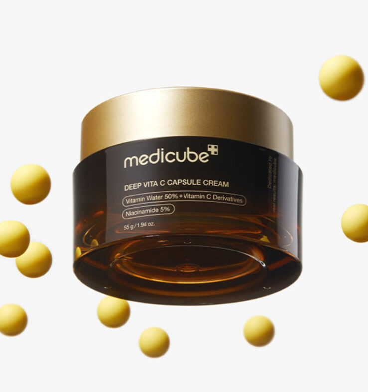 7天亮透白～韓國 medicube Deep Vita C Capsule Cream DEEP維C美白膠囊+保濕凝膠修復面霜 - 55ml