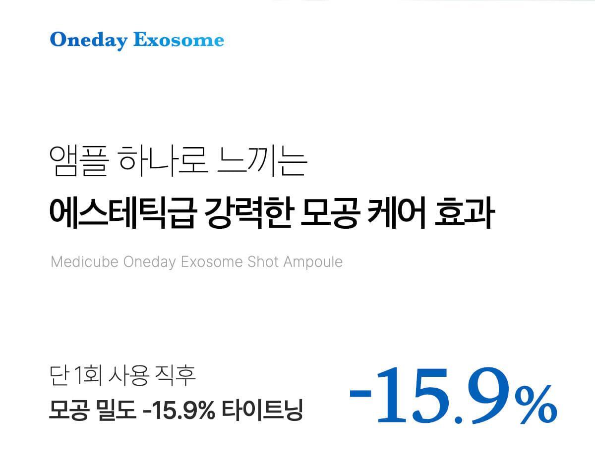 韓國 medicube One Day Exosome Shot Pore Ampoule 2000 ZERO微針全效毛孔安瓶 2,000ppm
