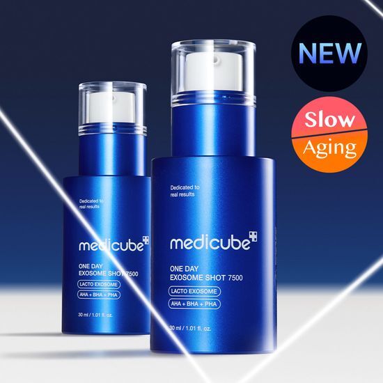 塗抹式微針【加強版集中修護】～韓國 medicube One Day Exosome Shot Pore Ampoule 7500 ZERO微針全效毛孔安瓶 7,500ppm