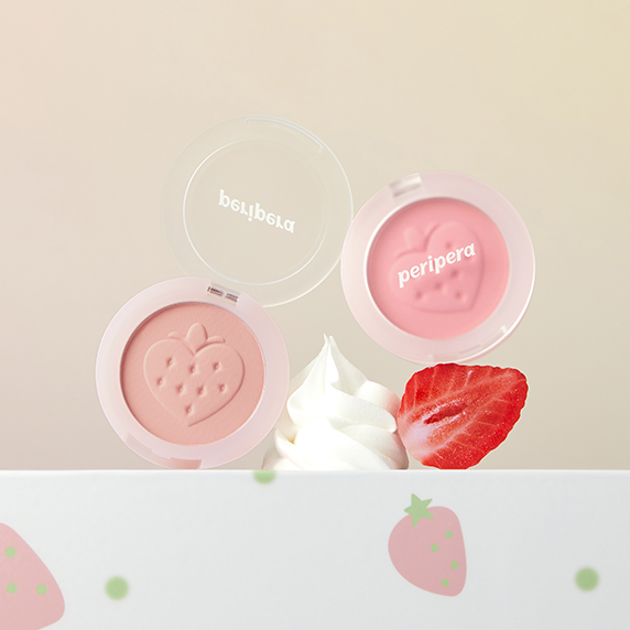韓國 Peripera #Soft Berry🍓系列 Pure Blushed Sunshine Cheek 柔和粉嫩草莓粉單色胭脂(#26-27) - 2色選擇