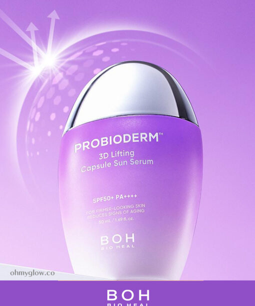 防曬同時抗老～韓國 Bioheal Boh Probioderm 3D Lifting Capsule Sun Serum 益生菌3D緊緻膠囊防曬精華 - 50ml