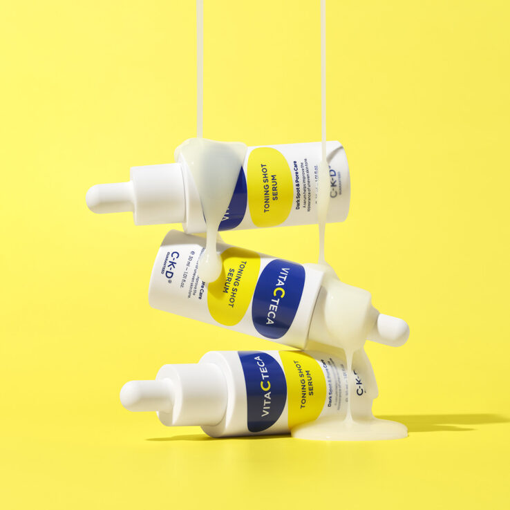 2週淡斑＋減紋收毛孔～韓國 CKD Guaranteed Vita C TECA Toning Shot Serum 99%高純度維C淡斑抗皺緊緻微針精華- 30ml