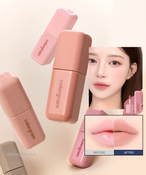 自然裸唇 遮唇色～韓國 Colorgram Geek Nude Color Cover Tint 裸調打底唇釉 (#01-05) - 5色調選擇