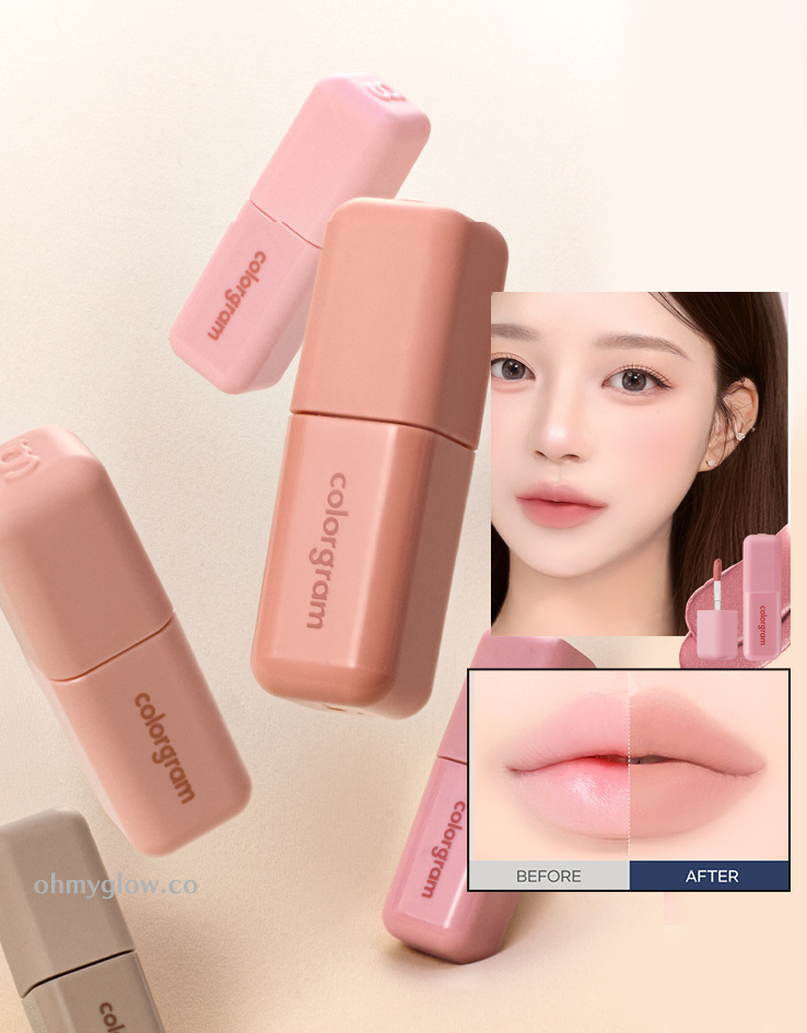 自然裸唇 遮唇色～韓國 Colorgram Geek Nude Color Cover Tint 裸調打底唇釉 (#01-05) - 5色調選擇