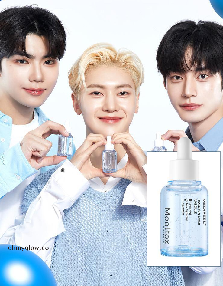 💦保濕收毛孔！韓國 Medi-Peel Hyaluronic Acid Layer Mooltox Ampoule 首創20層鎖水透明質酸保濕豐盈毛孔安瓶精華 - 30ML