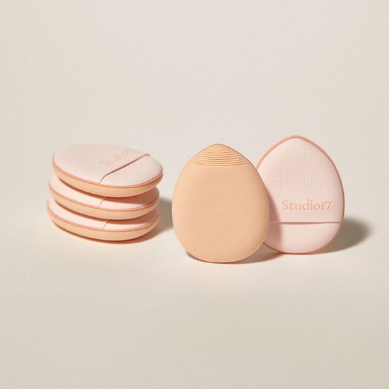 韓國 Studio17 Brush Fit Finger Puff 手指粉撲連收納盒 - 5個裝