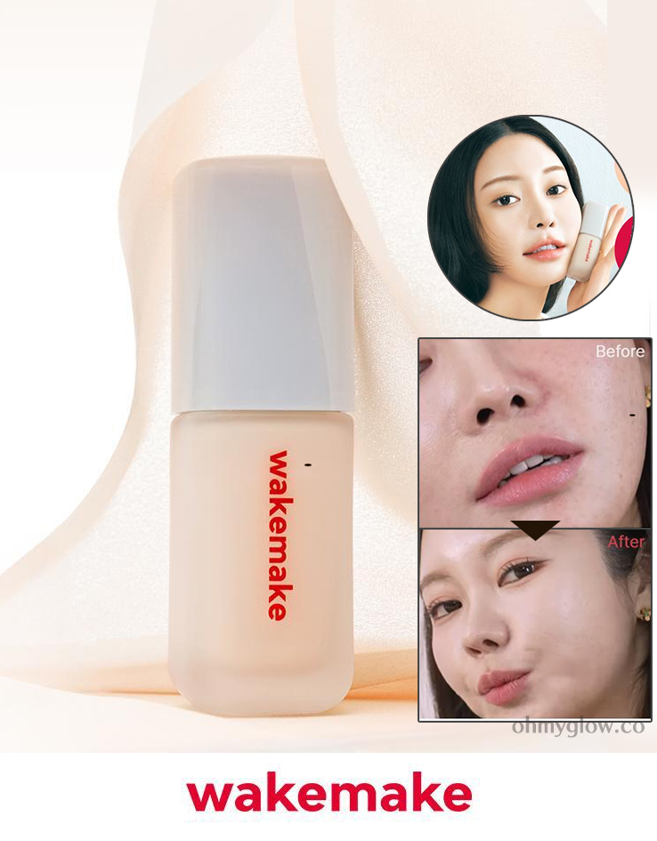 HyoJin聯名研發～韓國 Wakemake Seamless Wear Foundation SPF30 PA+++ 無縫裸感貼服半霧面粉底液 - 6色選擇