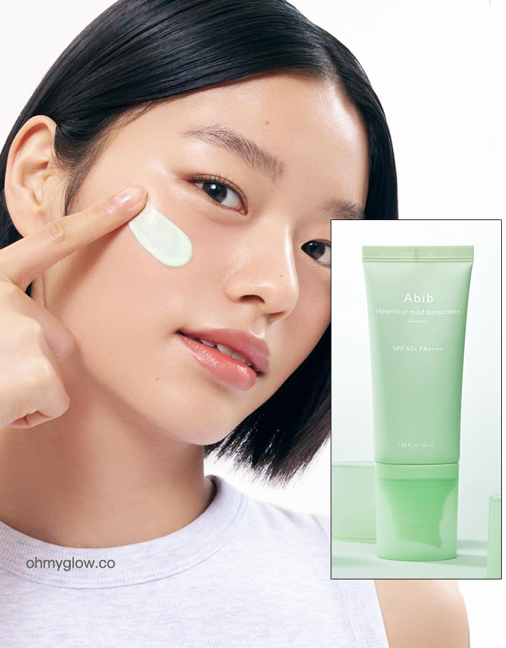 清爽低敏不泛白 抗熱刺激～韓國 ABIB Heartleaf Mild Suncreen Relief Tube SPF 50+ PA++++ 魚腥草溫和防曬 - 50ml