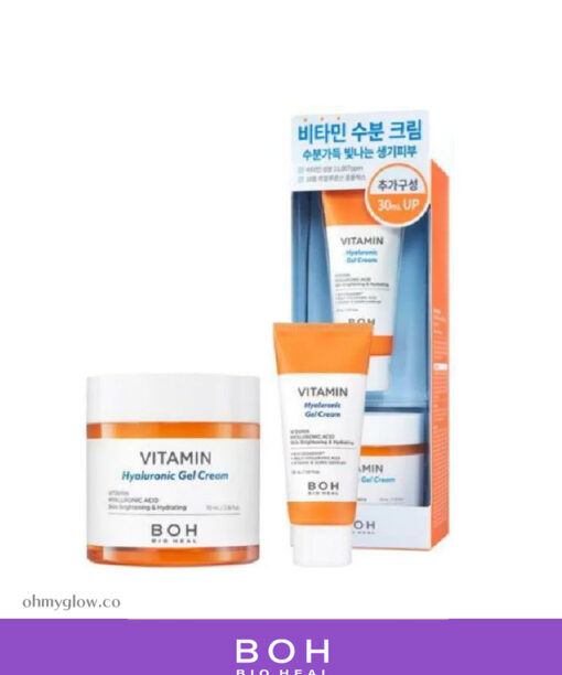 【加送30ml】韓國 Bioheal BOH Vitamin Hyaluronic Gel Cream 維他命透明質酸保濕面霜優惠套裝(70ml+30ml)