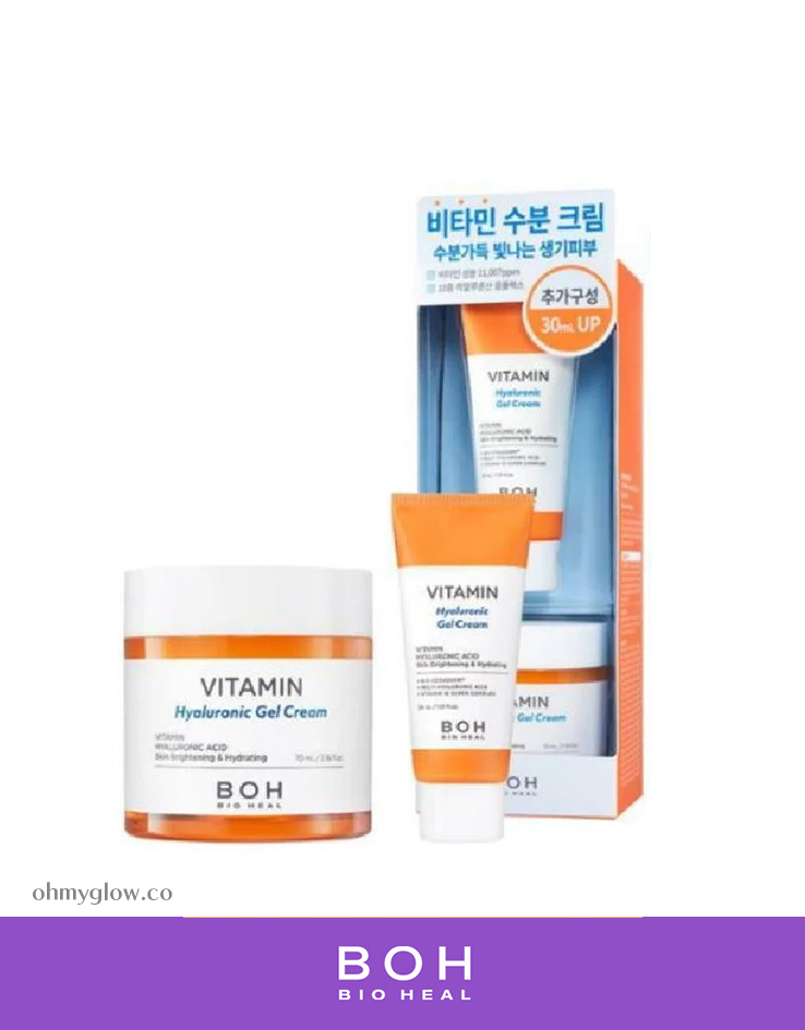 【加送30ml】韓國 Bioheal BOH Vitamin Hyaluronic Gel Cream 維他命透明質酸保濕面霜優惠套裝(70ml+30ml)