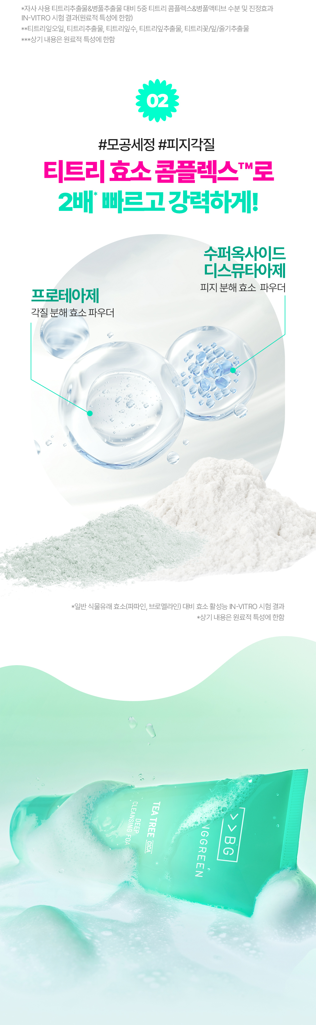 韓國 【1＋1優惠SET】Bring Green Tea Tree Cica Deep Cleansing Foam Double Set 茶樹積雪草深層潔淨泡泡洗面乳 - 120ml x 2