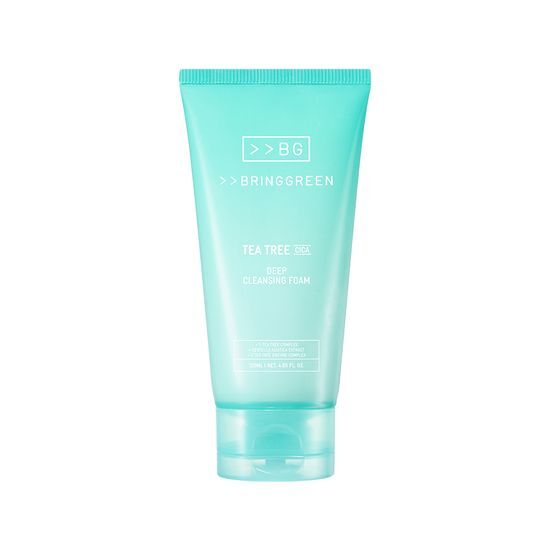 韓國 【1＋1優惠SET】Bring Green Tea Tree Cica Deep Cleansing Foam Double Set 茶樹積雪草深層潔淨泡泡洗面乳 - 120ml x 2