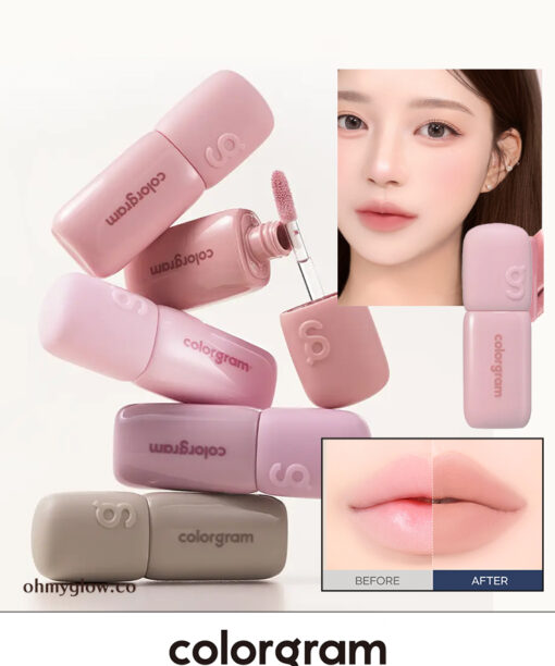 自然裸唇 遮唇色～韓國 Colorgram Geek Nude Color Cover Tint 裸調打底唇釉 (#01-05) - 5色調選擇