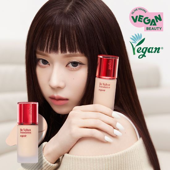 LeoJ推介～韓國 espoir X Winter 25年新版 Be Velvet Foundation SPF20 PA++ 隱沒毛孔72小時持久防水柔霧粉底液 - 10色選擇