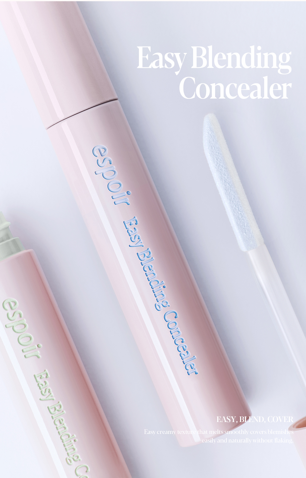 刮刀刷頭~韓國 espoir Easy Blending Concealer 輕盈貼膚自然遮瑕提亮液 - 5色選擇
