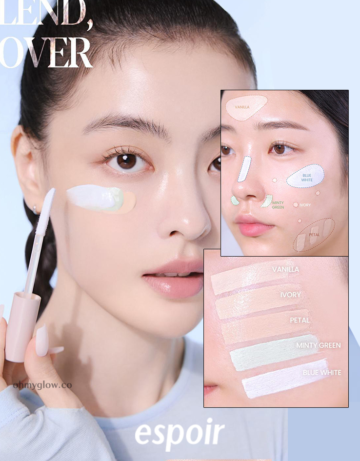 刮刀刷頭～韓國 espoir Easy Blending Concealer 輕盈貼膚自然遮瑕提亮液 - 5色選擇