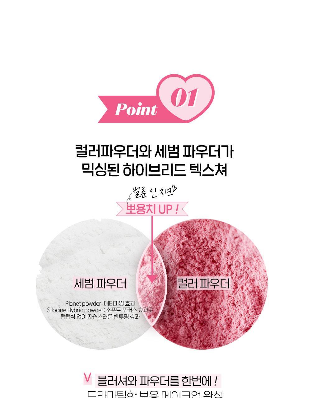 韓國 etude Balloon In Cheek 🎈氣球波波控油胭脂粉連粉撲 - 5色選擇