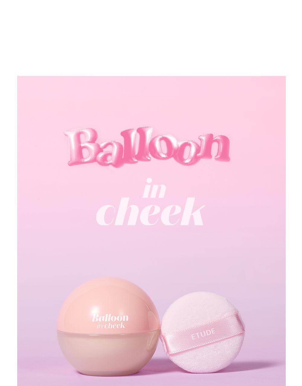 韓國 etude Balloon In Cheek 🎈氣球波波控油胭脂粉連粉撲 - 5色選擇