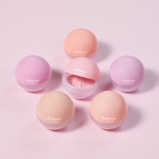 韓國 etude Balloon In Cheek 🎈氣球波波控油胭脂粉連粉撲 - 5色選擇