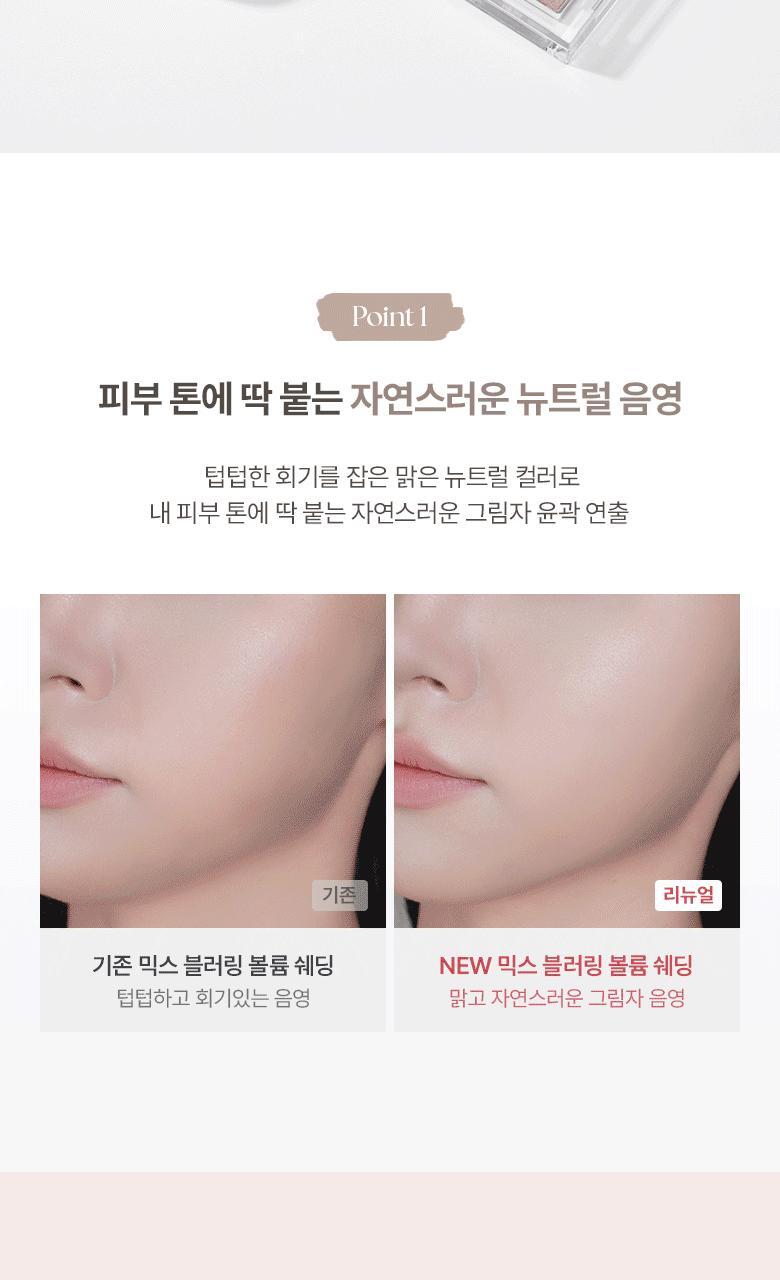 25年新升級～Happyrim研發愛用修容! 韓國 WakeMake Mix Blurring Volume Shading 漸變3色修容盤(#01-02) - 2色選擇