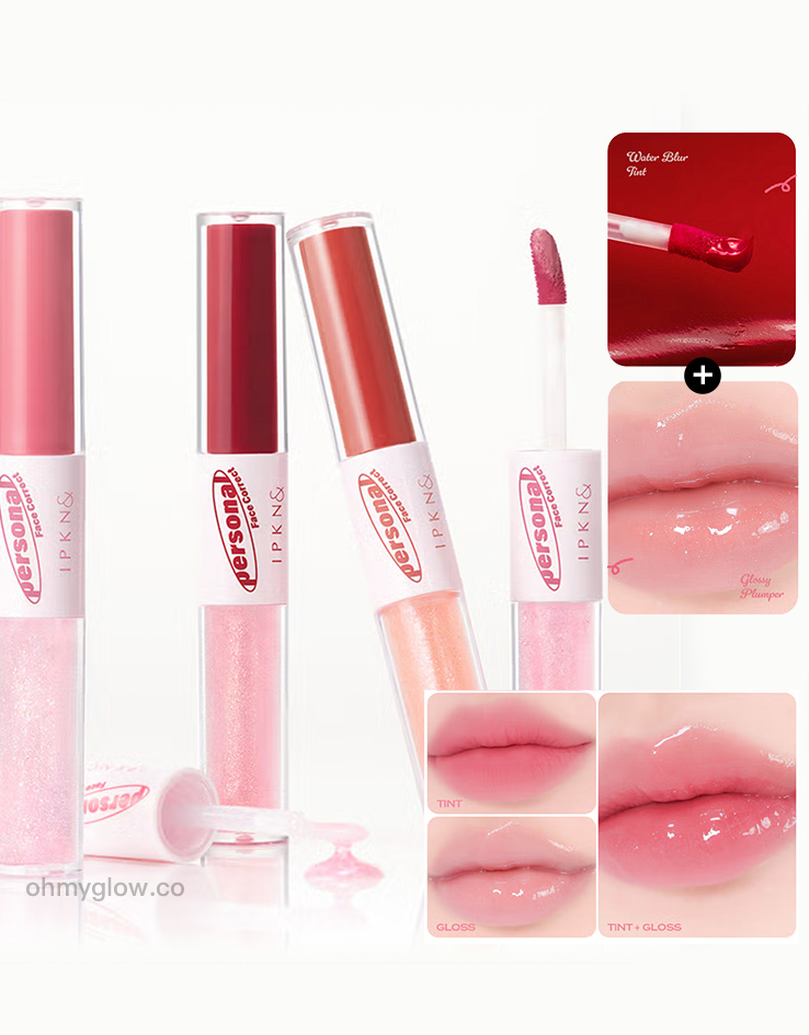 韓國 DAISO IPKN& Personal Tone Tinted Gloss Duo 個人色彩唇釉唇蜜雙色雙效2合1- 4色調選擇