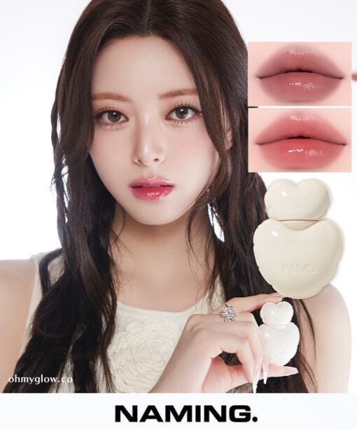 韓國 YUNA同款～Naming. Glow Heart Lip Tint 🤍心心🎈水亮唇釉 - 20色選擇