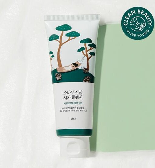 痤瘡痘痘肌護理～韓國 RoundLab Pine Calming CICA Cleanser 松樹積雪草鎮靜袪痘清爽潔面乳 - 150ml