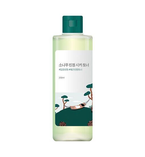 泛紅鎮靜～韓國 Round Lab Pine Calming CICA Toner 松樹積雪草鎮靜舒敏清爽水潤爽膚水 - 250ml