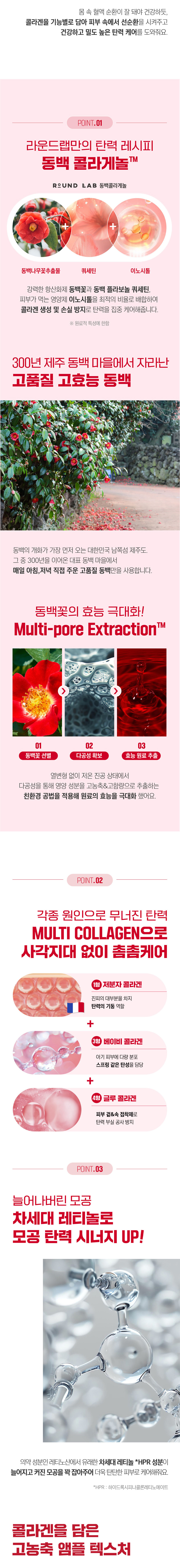 鬆弛肌對策！韓國Round Lab Camellia Deep Collagen Firming Ampoule 天然山茶花深層膠原緊緻淡紋彈力濃縮安瓶精華- 30ml