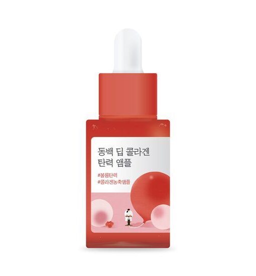 鬆弛肌對策！韓國Round Lab Camellia Deep Collagen Firming Ampoule 天然山茶花深層膠原緊緻淡紋彈力濃縮安瓶精華- 30ml