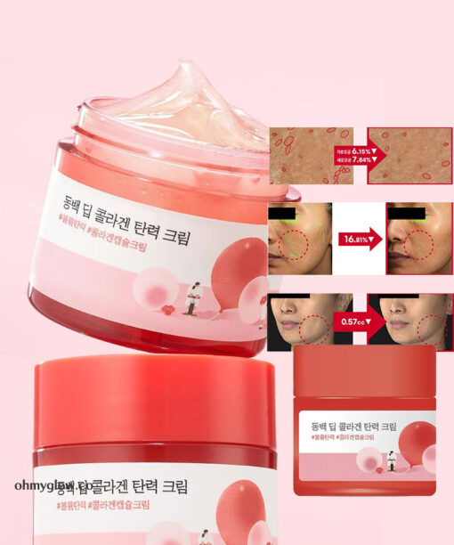 鬆弛肌對策！韓國 Round Lab Camellia Deep Collagen Firming Cream 天然山茶花深層膠原彈力緊緻淡紋水凝膠面霜 - 50ml
