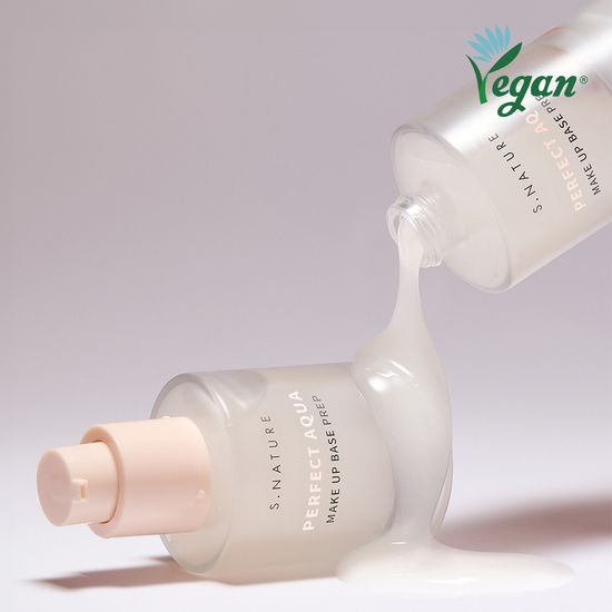 剝殼雞蛋水光底妝～Fix卡粉問題～韓國 S.NATURE Perfect Aqua Make Up Base Prep 水亮保濕貼服不脫妝前底霜乳 - 30ml
